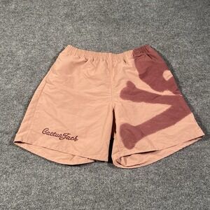 Cactus Jack Mastermind Skull Shorts Mens Size L Faded Mauve Lightweight Nylon